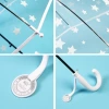 The 2025 new Xingbao children's transparent umbrella features a star-patterned kindergarten graffiti umbrella, which is cute and fresh Specification image